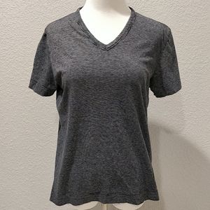 Theory Gaskell V-neck with mini stripe